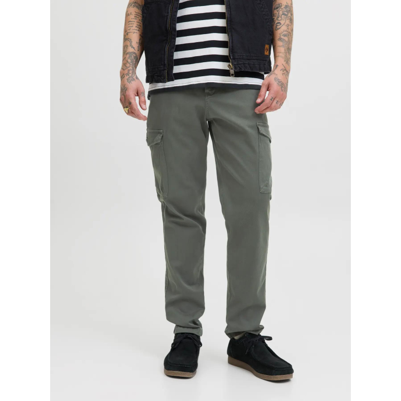 Pantalon cargo jpstace arthur kaki homme - Jack & Jones