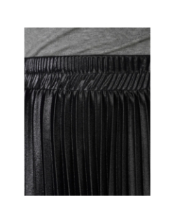 Jupe plissée brillante lyon noir femme - Only