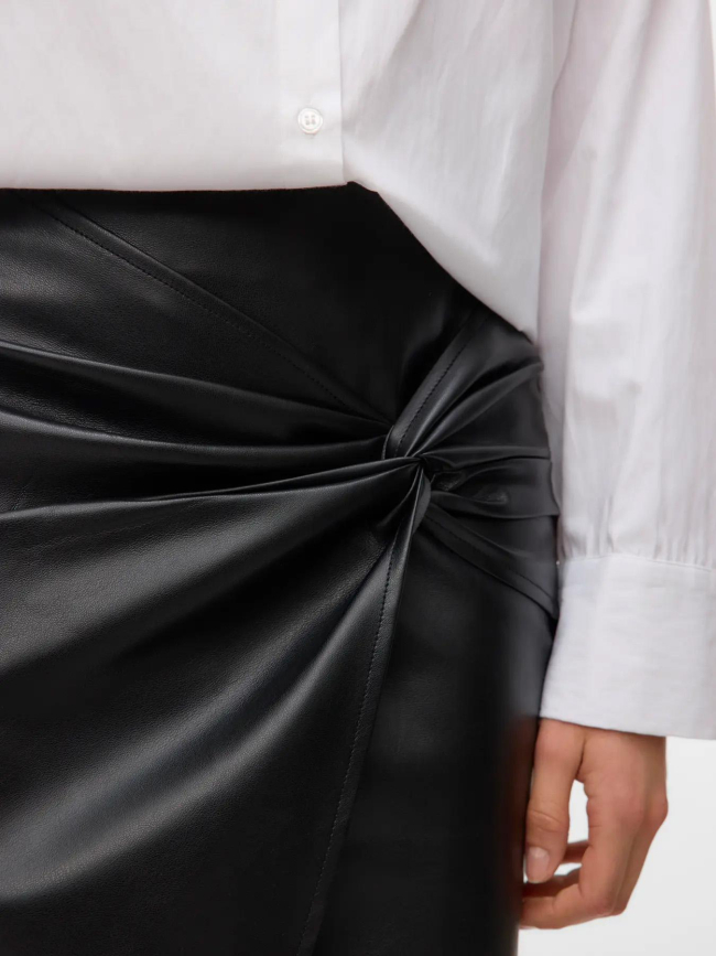 Jupe simili-cuir gawn noir femme - Vero Moda