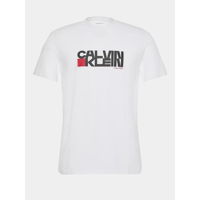 T-shirt 30s redbox graphic logo blanc homme - Calvin Klein Jeans