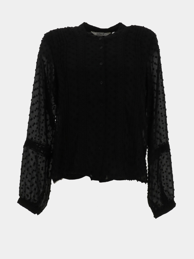 Chemisier melia dobby noir femme - Only