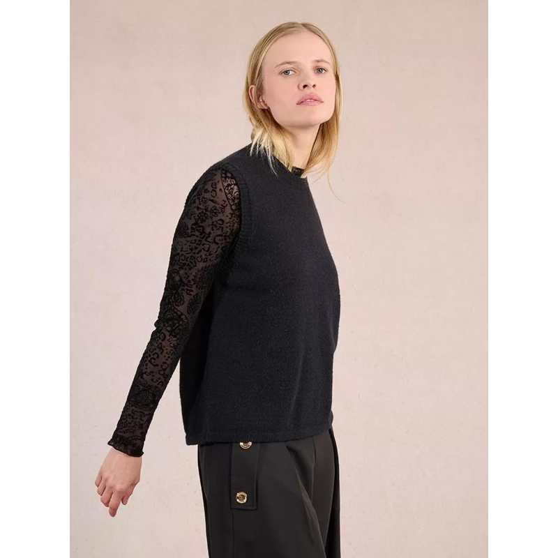 Col V Pull Femme Dos Ouvert Pull Manches Longues Avec Dos Ouvert