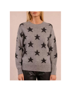 Pull étoiles pailletées gris femme - Molly Bracken