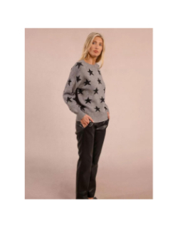 Pull étoiles pailletées gris femme - Molly Bracken