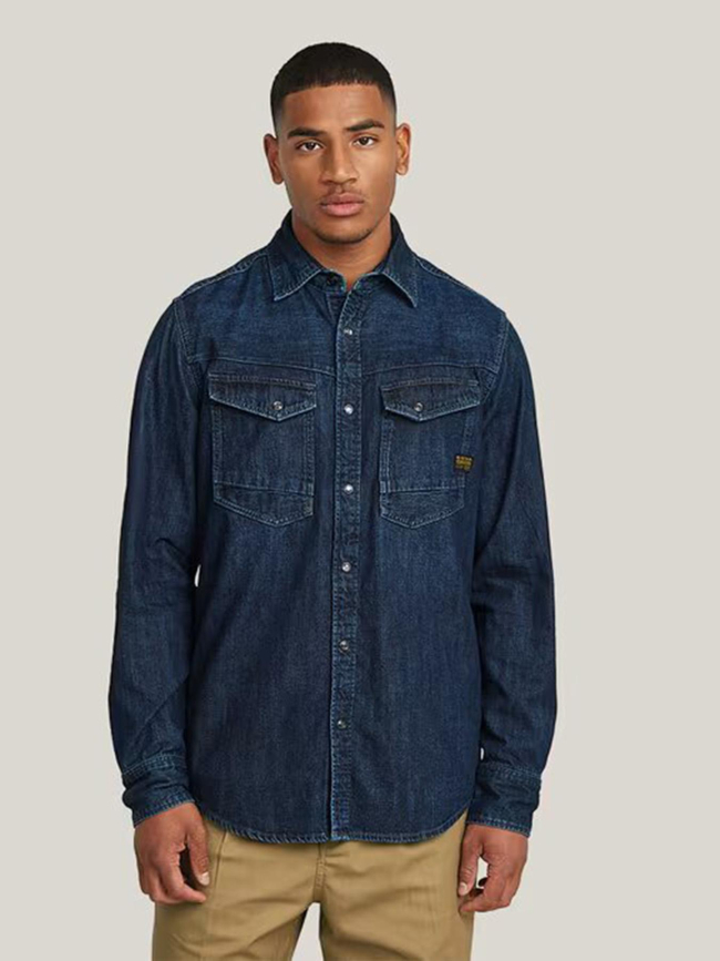 Chemise denim dakota slim bleu homme - G Star