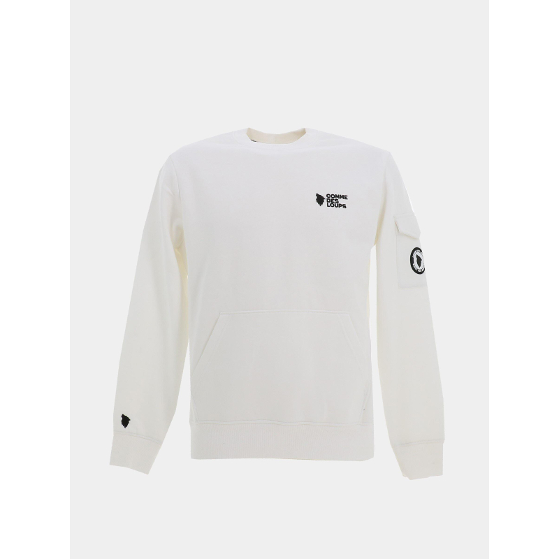 Sweatshirt brooklyn blanc homme - Comme Des Loups
