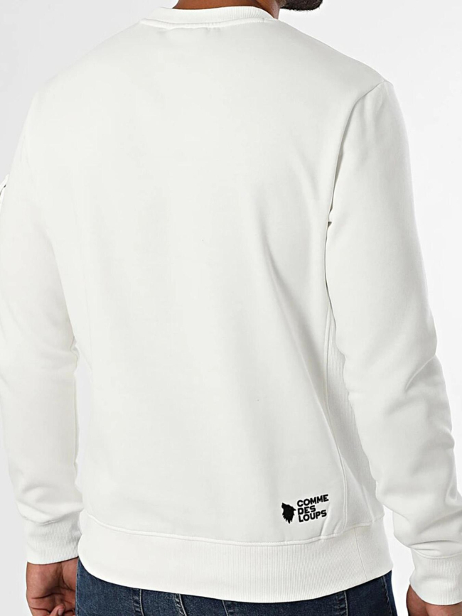 Sweatshirt brooklyn blanc homme - Comme Des Loups