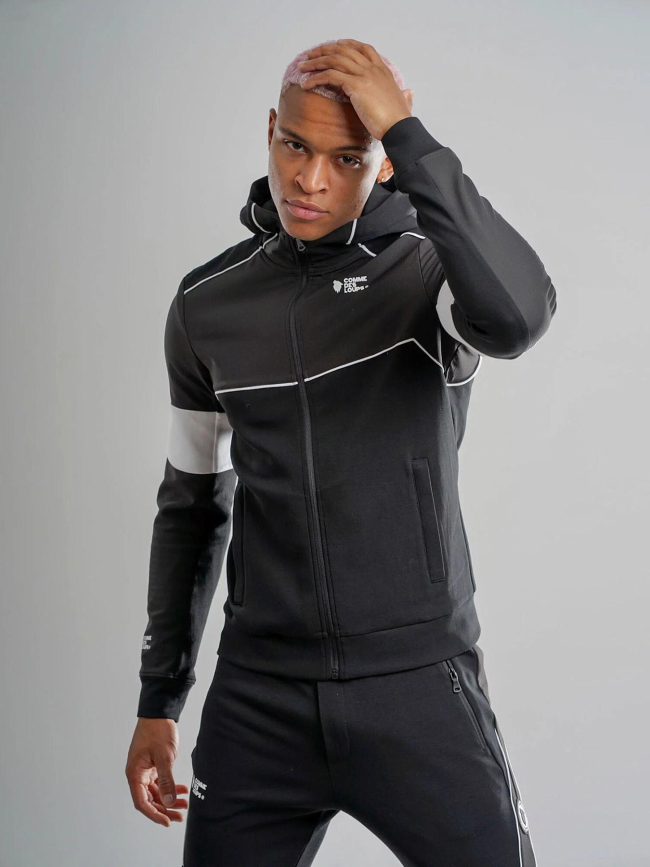 Ensemble survêtement baltimore noir blanc homme - Comme Des Loups