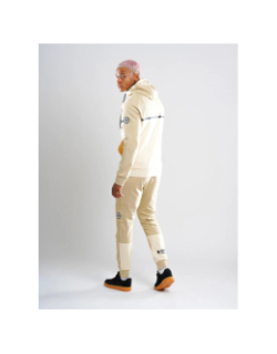 Ensemble survêtement keyzer beige blanc homme - Comme Des Loups