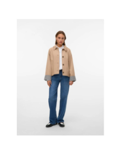 Trench coat court waleslydia beige femme - Vero Moda