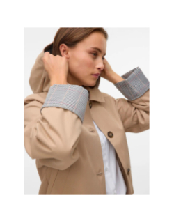 Trench coat court waleslydia beige femme - Vero Moda