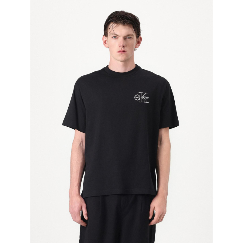 T-shirt seasonal monologo noir homme - Calvin Klein Jeans