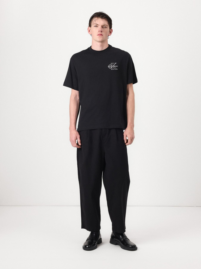 T-shirt seasonal monologo noir homme - Calvin Klein Jeans