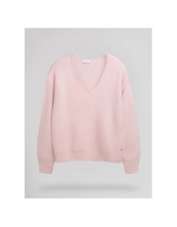 Pull col v effet pailleté rachel rose femme - Teddy Smith