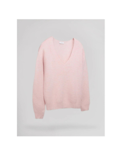 Pull col v effet pailleté rachel rose femme - Teddy Smith