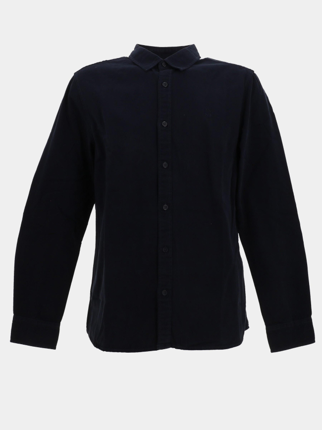 Chemise manches longues rick bleu marine homme - Teddy Smith