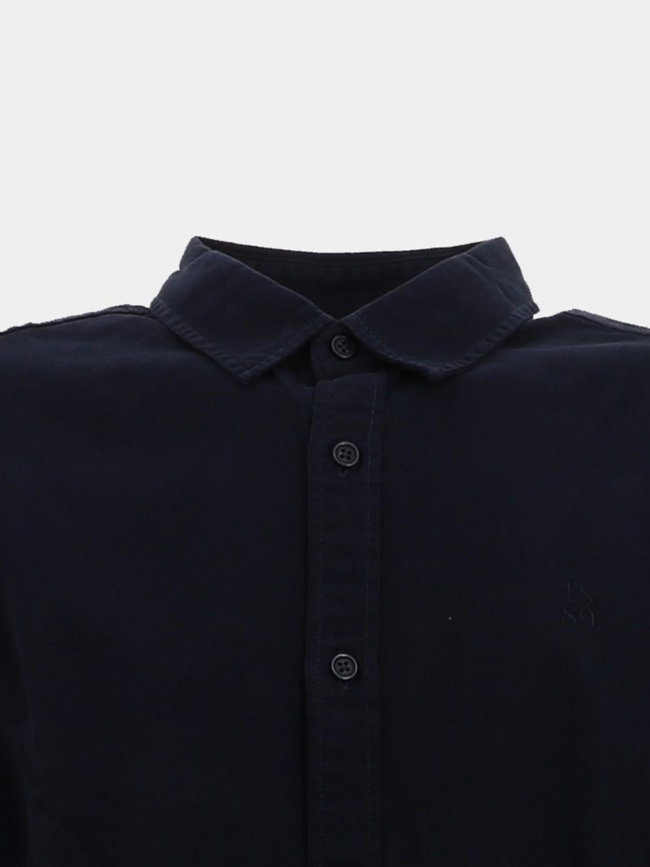 Chemise manches longues rick bleu marine homme - Teddy Smith