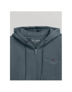 Sweat zippé giclass jim storm gris homme - Teddy Smith