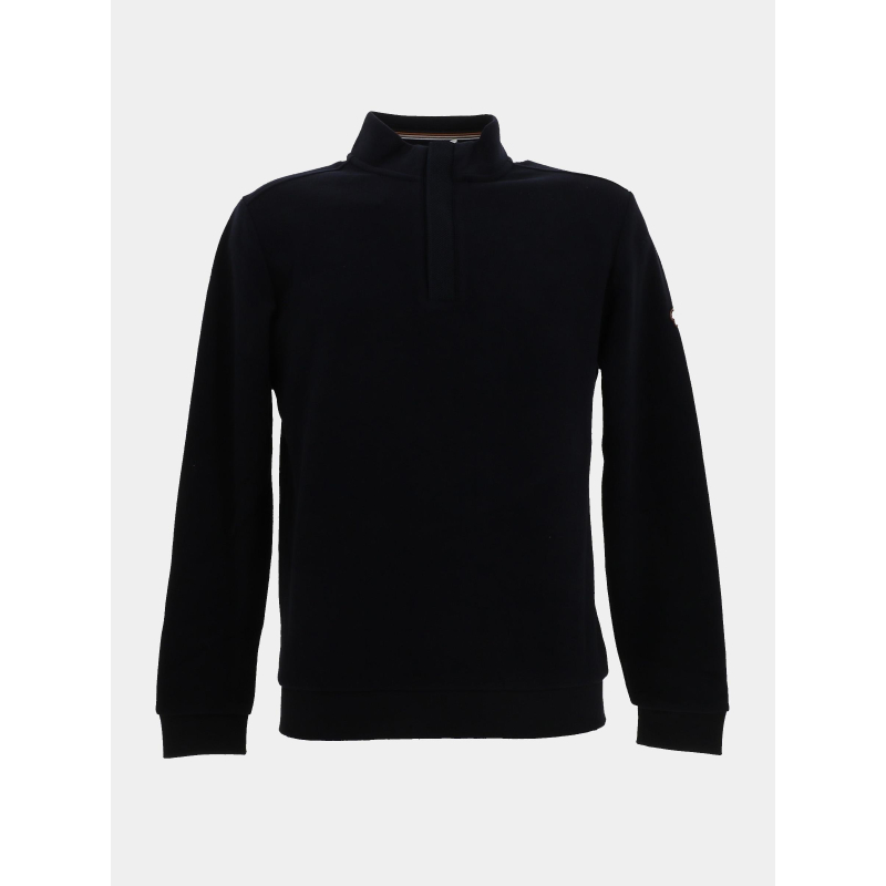 Sweat col zippé milan bleu marine homme - Benson & Cherry