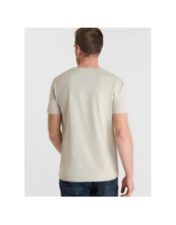 T-shirt uni obrown beige homme - Le Temps Des Cerises
