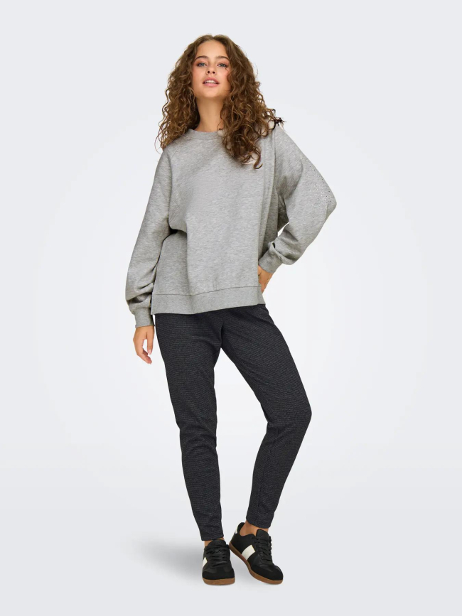 Pantalon poptrash gozi noir femme - Only