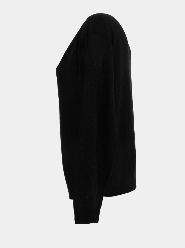 Pull fin brillant à col v jdybodilla noir femme - JDY