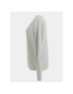 Pull fin brillant à col v jdybodilla blanc femme - JDY