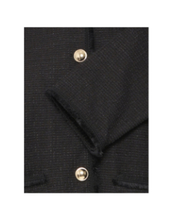 Veste texturée kate fringe noir femme - Ichi