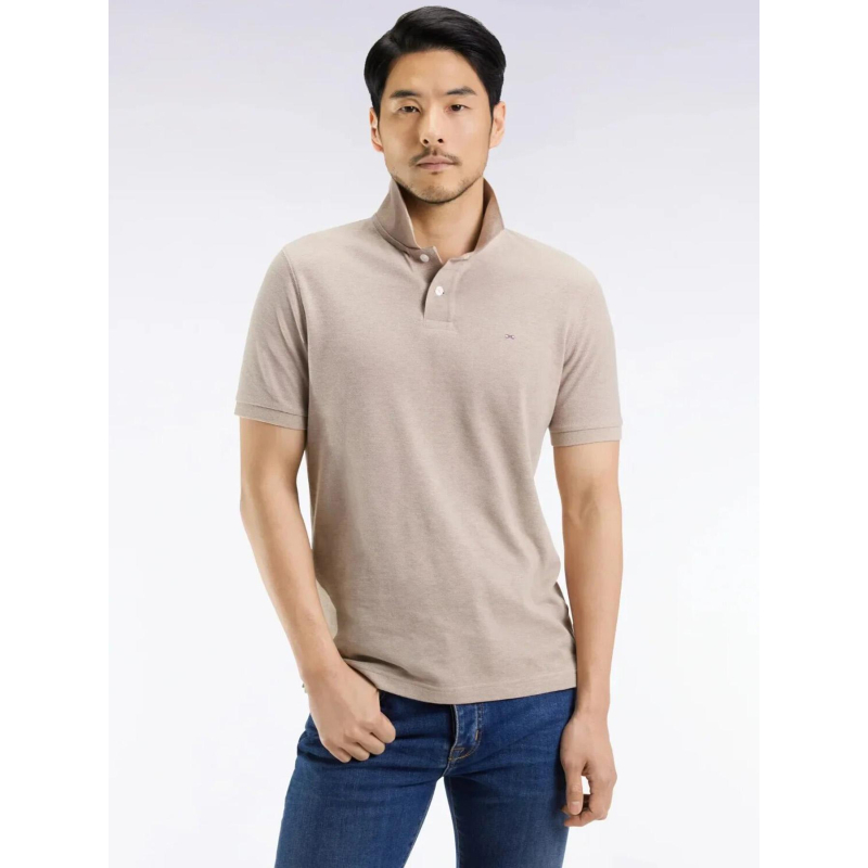 Polo uni chiné anatolia beige homme - Eden Park