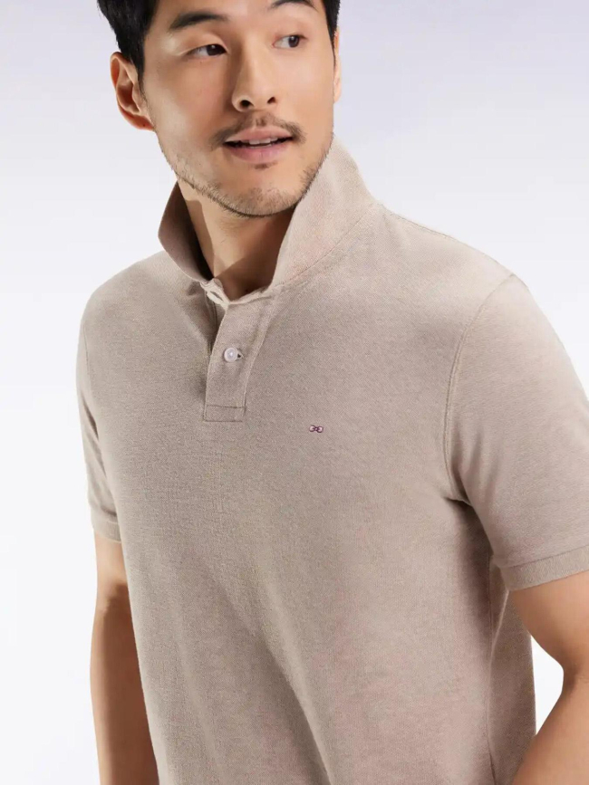 Polo uni chiné anatolia beige homme - Eden Park