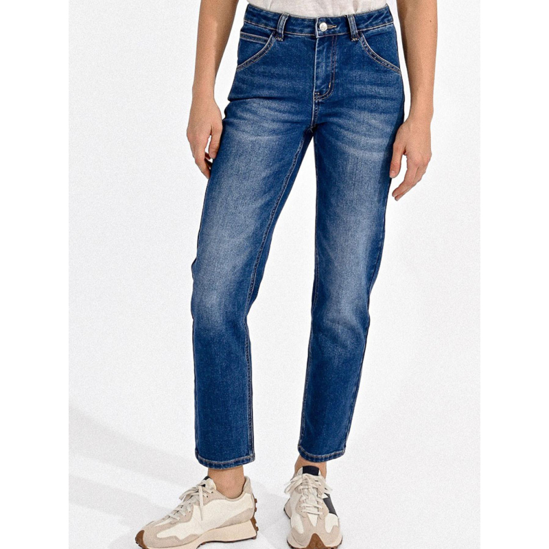 Jean droit brut denim bleu femme - Molly Bracken