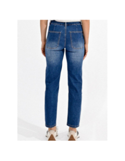Jean droit brut denim bleu femme - Molly Bracken