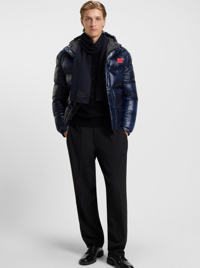 Echarpe zevon uni bleu marine homme - Hugo