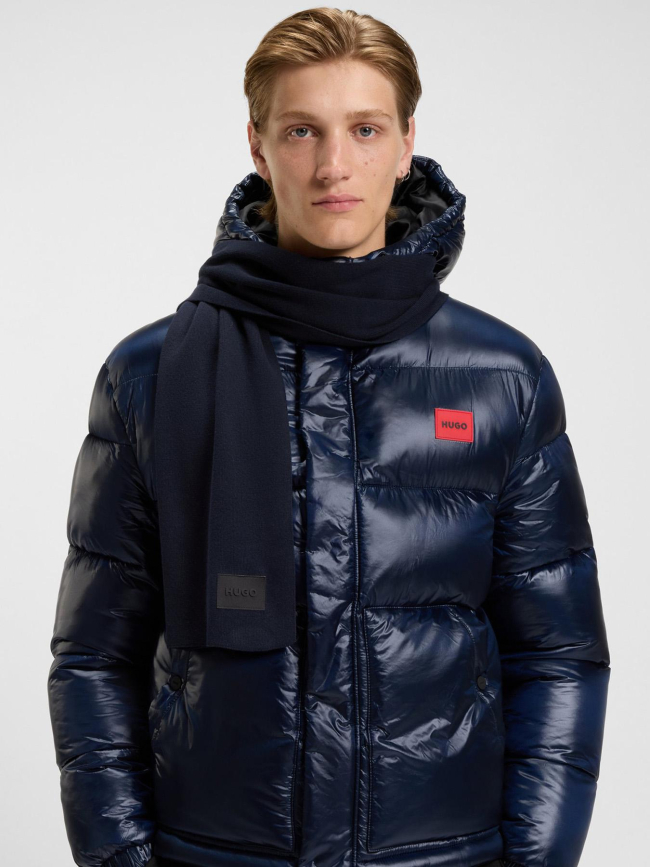 Echarpe zevon uni bleu marine homme - Hugo