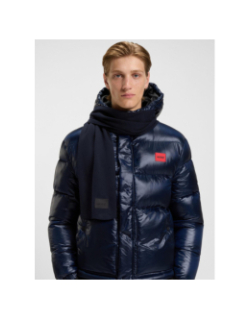 Echarpe zevon uni bleu marine homme - Hugo