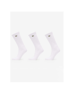 3 paires de chausettes hautes performance blanc - Lacoste
