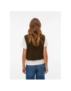 Veste sans manche teddy gilly kaki femme - Vero Moda