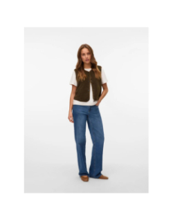 Veste sans manche teddy gilly kaki femme - Vero Moda
