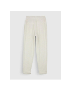 Pantalon droit en velours côtelé beige femme - Teddy Smith
