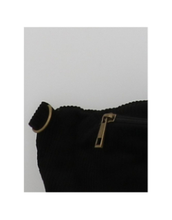 Sac banane velours côtelé nenny noir femme - Pieces