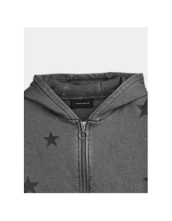 Sweat zippé à capuche wahou gris fille - Teddy Smith