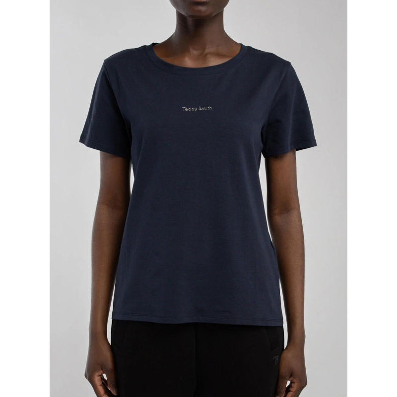 T-shirt ribelle bleu marine fille - Teddy Smith