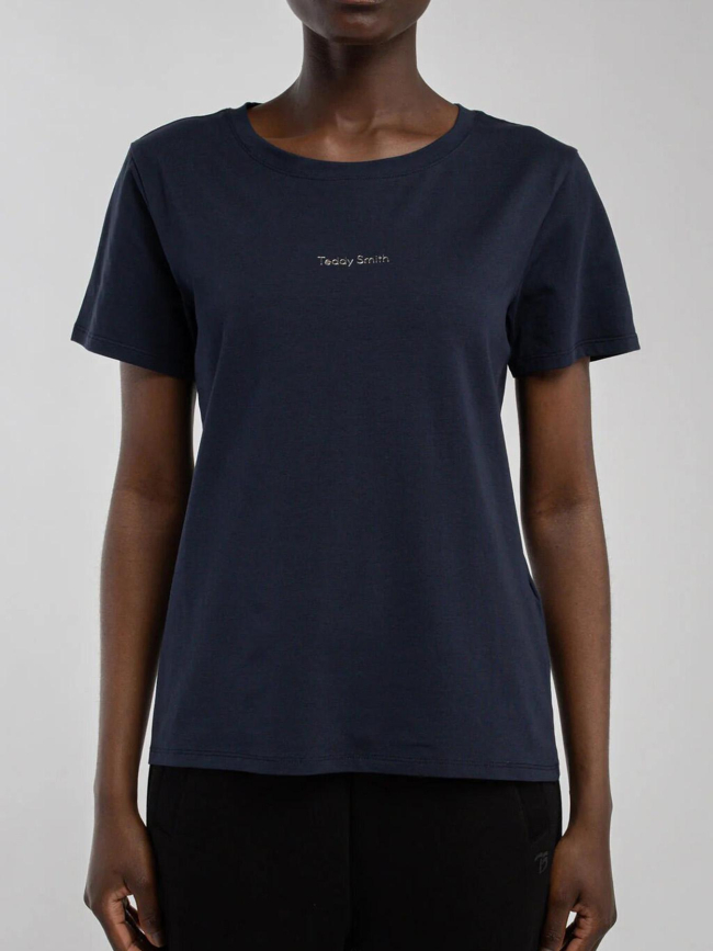 T-shirt ribelle bleu marine fille - Teddy Smith
