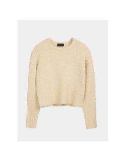 Pull bouclette écru fille - Teddy Smith