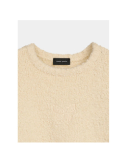 Pull bouclette écru fille - Teddy Smith
