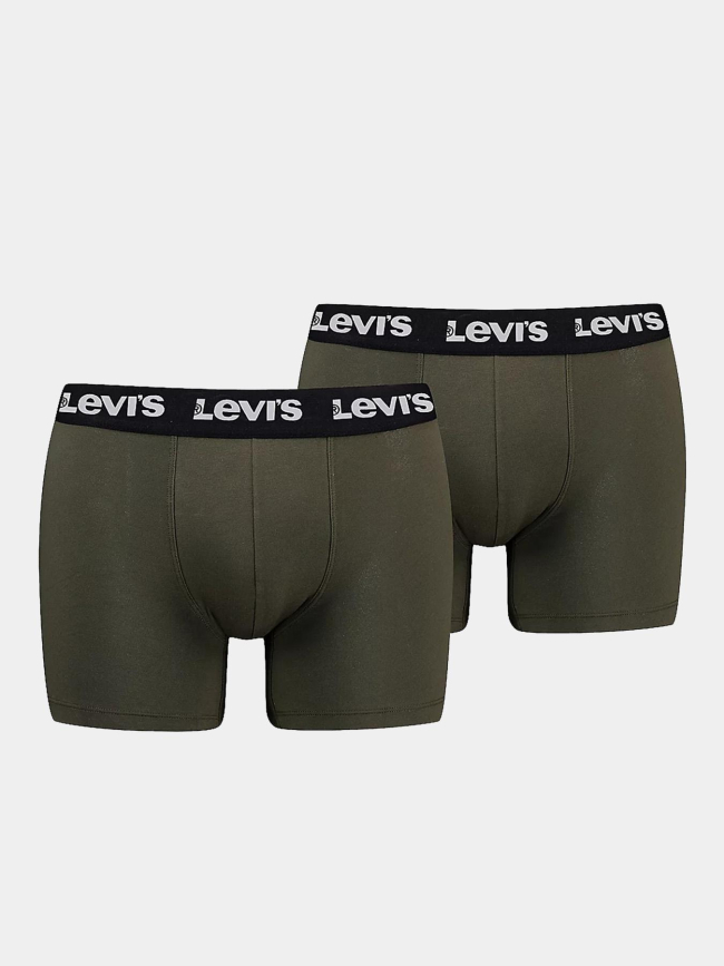 Pack 2 boxers repeat logo kaki homme - Levi's