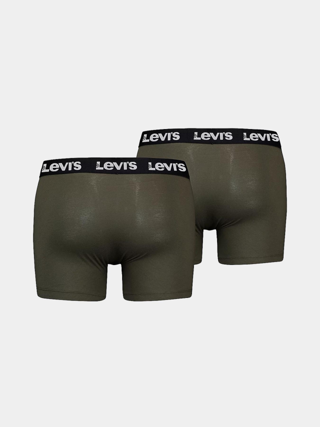 Pack 2 boxers repeat logo kaki homme - Levi's