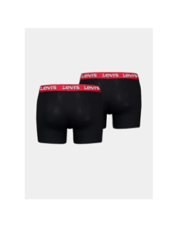Pack 2 boxers repeat logo noir rouge homme - Levi's