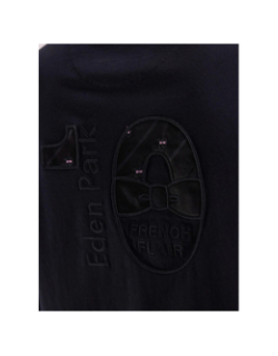 T-shirt manches longues poteau rose noir homme - Eden Park