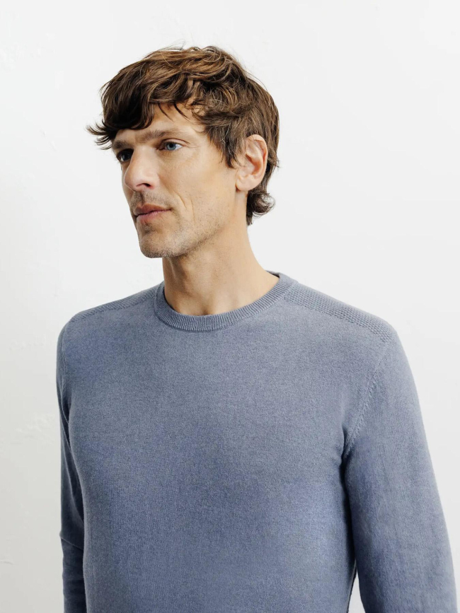 Pull col v brent bleu ciel homme - Izac